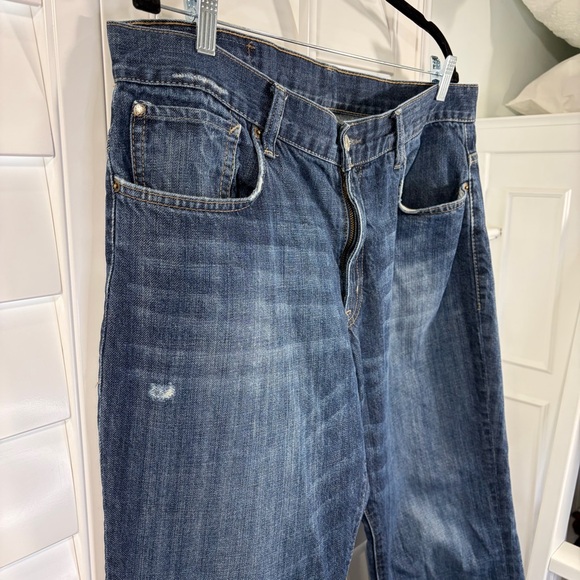 RL Denim & Supply 36x30 Slouch Dark Blue Jeans - Picture 6 of 8